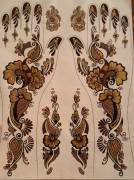 henna water transfer tattoos (HWT-013)